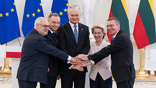 Alaras Karis, Andrzejus Duda, Gitanas Nausėda, Ursula von der Leyen, Edgaras Rinkevičius