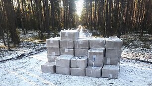 Kapčiamiesčio apylinkėse &ndash; milžini&scaron;kas kontrabandinių cigarečių radinys