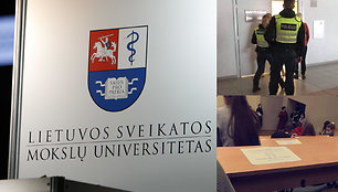 Į universitetą iškviesti policijos pareigūnai 