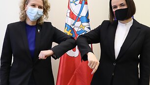 Au&scaron;rinė Armonaitė ir Sviatlana Cichanouskaja