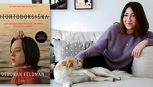 &bdquo;Neortodoksi&scaron;kos&ldquo; autorė Deborah Feldman ir knygos vir&scaron;elis