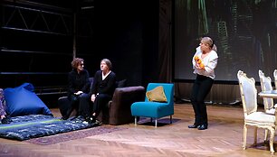Repeticijos i&scaron; būsimosios Lietuvos nacionalinio dramos teatro premjeros &bdquo;Miegantys&ldquo;