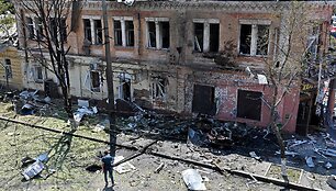 Charkivas po Rusijos dronų atakų 2025 m. liepos 7 d.