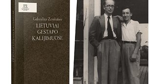 Vytautas Landsbergis-Žemkalnis (kairėje) su sūnumi Gabrieliumi Žemkalniu. LLMA, f. 811, ap. 1, b. 43, I.3