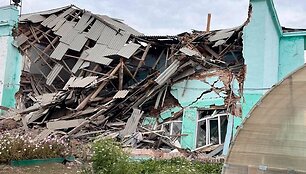 Rusijos Novosibirsko srityje sugriuvo mokykla
