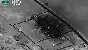 Ukrainos saugumo tarnyba SBU trenkė Rusijos karinėms bazėms okupuotose teritorijose