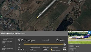 Rusijoje nuo pakilimo ir nusileidimo tako nulėkė keleivinis lėktuvas 