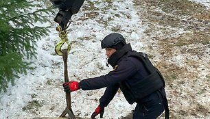 Kyjive neutralizuota raketos „Kinžal“ kovinė galvutė