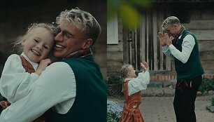 Lukas Karalius su dukra Agota