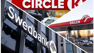 „Orlen“, „Circle K“, „Swedbank“