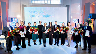 &Scaron;vietimo, mokslo ir sporto ministerijoje įteiktos premijos mokytojams