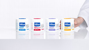 Veikliosios medžiagos, kurios keičia kūno odos priežiūrą: ką atskleidžia &bdquo;Mixa&ldquo; formulė?