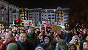 Trečiadienio protestas &bdquo;&Scaron;alin rankas nuo laisvo žodžio!&ldquo;