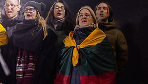 Trečiadienio protestas &bdquo;&Scaron;alin rankas nuo laisvo žodžio!&ldquo;