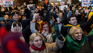 Ketvirtadienio protestas &bdquo;&Scaron;alin rankas nuo laisvo žodžio!&ldquo;