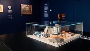 Radinių i&scaron; kasinėjimų paroda Vilniaus Gaono žydų istorijos muziejuje