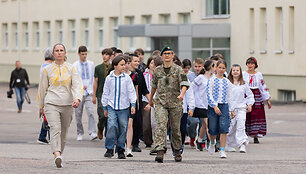 Ukrainos gynėjų vaikų vasaros stovyklos atidarymas