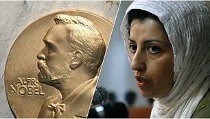 Nobelio taikos premijos laureatė Irano aktyvistė Narges Mohammadi