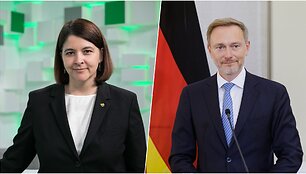 Lietuvos Finansų ministrė Gintarė Skaistė ir Vokietijos Finansų ministras Christian Lindner