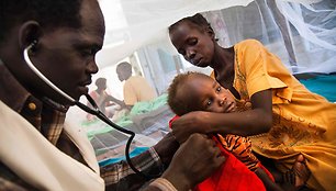 Sudane dėl karo sukeltų prastų gyvenimo sąlygų kenčia vaikai