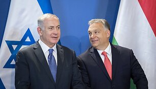 Benjaminas Netanyahu ir Viktoras Orbanas
