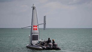Plūduriuojantis dronas Baltijos jūroje