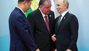 Xi Jinpingas, Emmomalis Rahmonas, Vladimiras Putinas