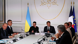Volodymyras Zelenskis, Emmanuelis Macronas
