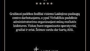 „Laidojimo paslaugų centras“ klientų atsiliepimai