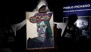 Pablo Picasso paveikslas &bdquo;Bust of a Woman with a Flowery Hat (Dora Maar)&ldquo; (liet. Moteris su gėlėta skrybėle (Dora Maar))