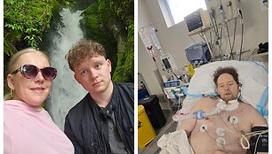 Kristina Stanienė su sūnumi Kristupu