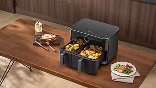 Per 15 minučių &bdquo;Xiaomi Dual Zone Air Fryer 10L&ldquo; i&scaron;sprendžia amžiną klausimą &bdquo;ką &scaron;iandien valgyti&ldquo;?