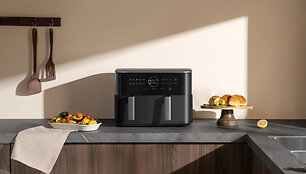 Per 15 minučių &bdquo;Xiaomi Dual Zone Air Fryer 10L&ldquo; i&scaron;sprendžia amžiną klausimą &bdquo;ką &scaron;iandien valgyti&ldquo;?  
