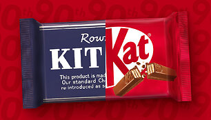 &bdquo;KitKat&ldquo; mini 90 jubiliejų: kokia legendinio prekių ženklo sėkmės paslaptis?