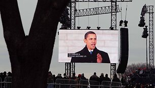 Barackas Obama ekrane