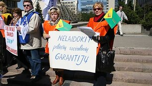 &bdquo;Nelaidokit piliečių socialinių garantijų&ldquo;