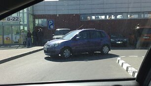 Blondinės parkavimas Klaipėdoje