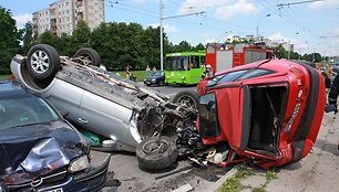 Kadrai i&scaron; įvykio vietos