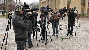 Žurnalistai įvykio vietoje