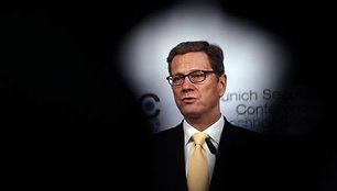 Vokietijos UR ministras Guido Westerwelle Miunchene