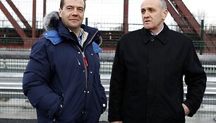 Aleksandras Ankvabas, Abchazijos prezidentas su Dmitrijum Medvedevu