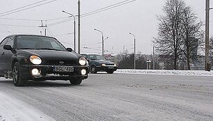 Apsnigta kelio danga