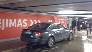 Fotopolicija. Diplomato AUDI &bdquo;Panoramos&ldquo; aik&scaron;telėje