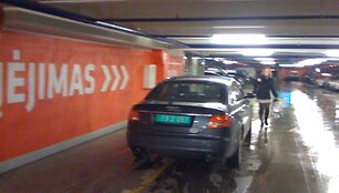 Fotopolicija. Diplomato AUDI &bdquo;Panoramos&ldquo; aik&scaron;telėje