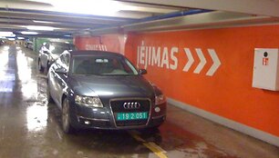 Fotopolicija. Diplomato AUDI &bdquo;Panoramos&ldquo; aik&scaron;telėje