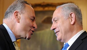 Senatorius Charlesas Schumeris ir Izraelio premjeras Benjaminas Netanyahu