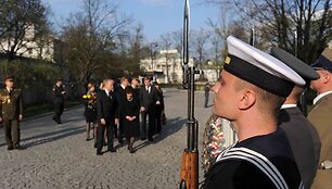 Var&scaron;uvoje Lietuvos delegacija lankėsi Gynybos ministerijoje