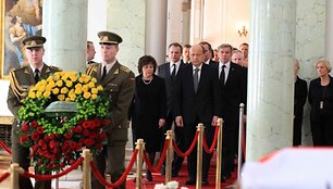 Atsisveikinimas Prezidentūroje su L.Kaczynskiu