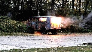 Fotopolicija: apleistas automobilis Kaune