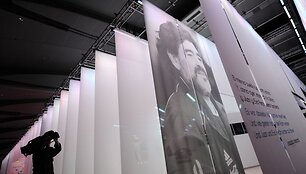 Maradonos knygos reklama Frankfurto knygų mugėje